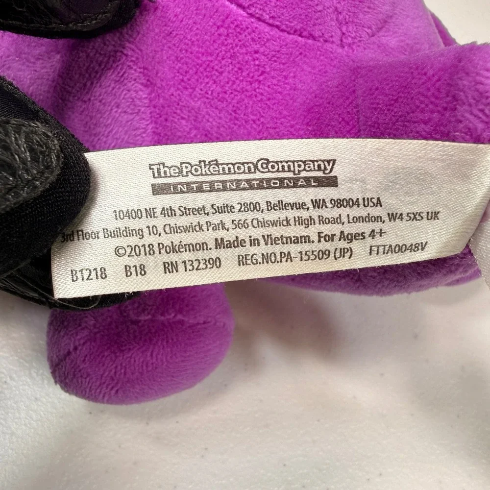 Pokemon Center Gengar Plush 2018 Official Nintendo Purple Stuffed Toy 7